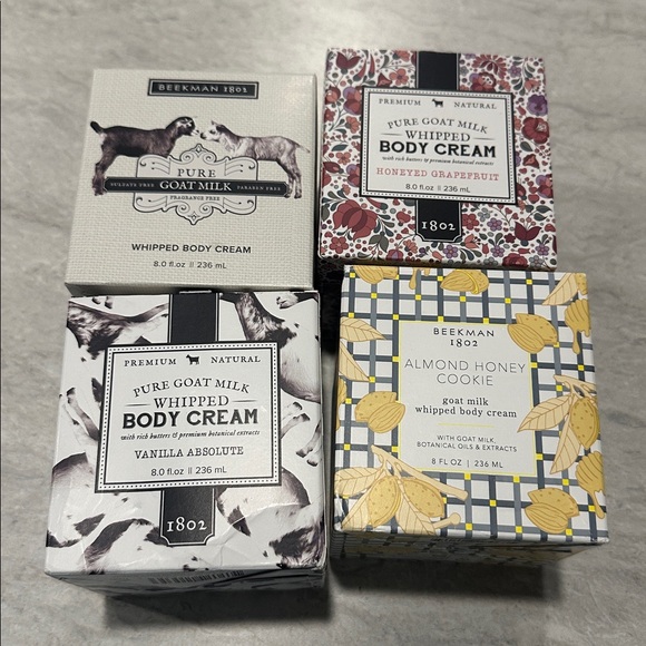 4 Beekman 1802 Whipped Body Cream